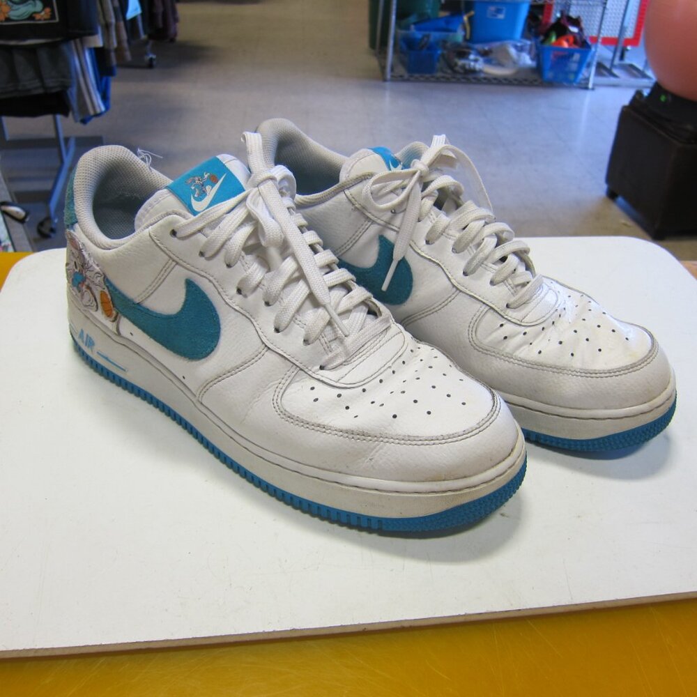 Nike Air Force 1 Space Jam X Force 1 Low Hare Men 12 White/Blue Shoes DJ7998-100